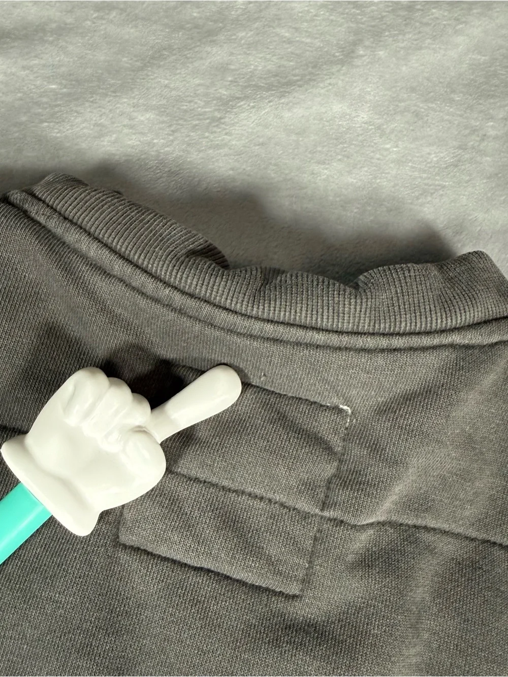 32 Bar Blues Quilted Jacket Mens XL Full Zip Washed Faded Gray